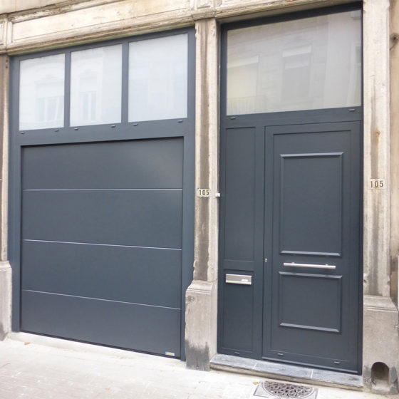 Ensemble porte et porte de garage Bruxelles